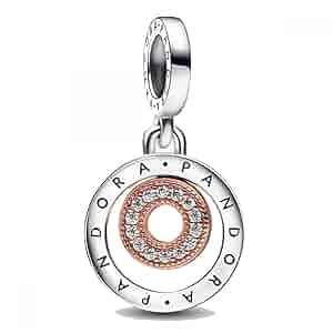 Amazon.com: Charm colgante Pandora 782287C01 círculos bitono